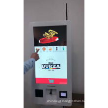 Automated fast food ordering touch screen self service payment kiosk machine with thermal printer